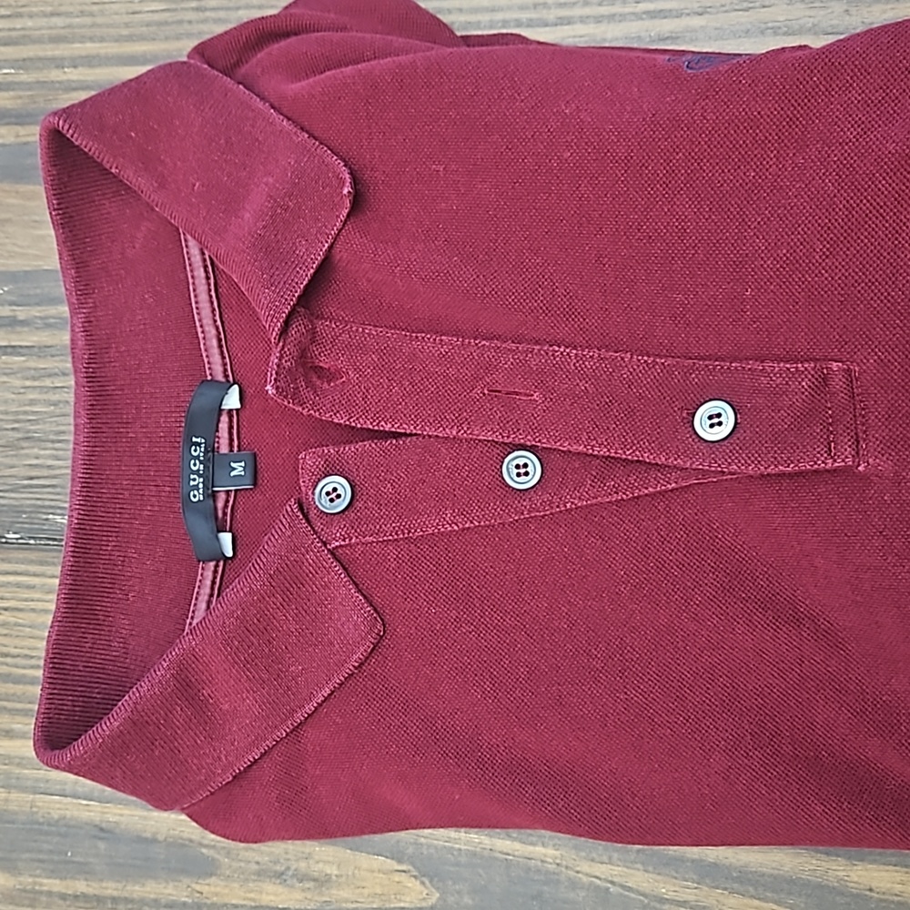 Gucci Cotton Skinny Short Sleeve Polo Shirt Medium